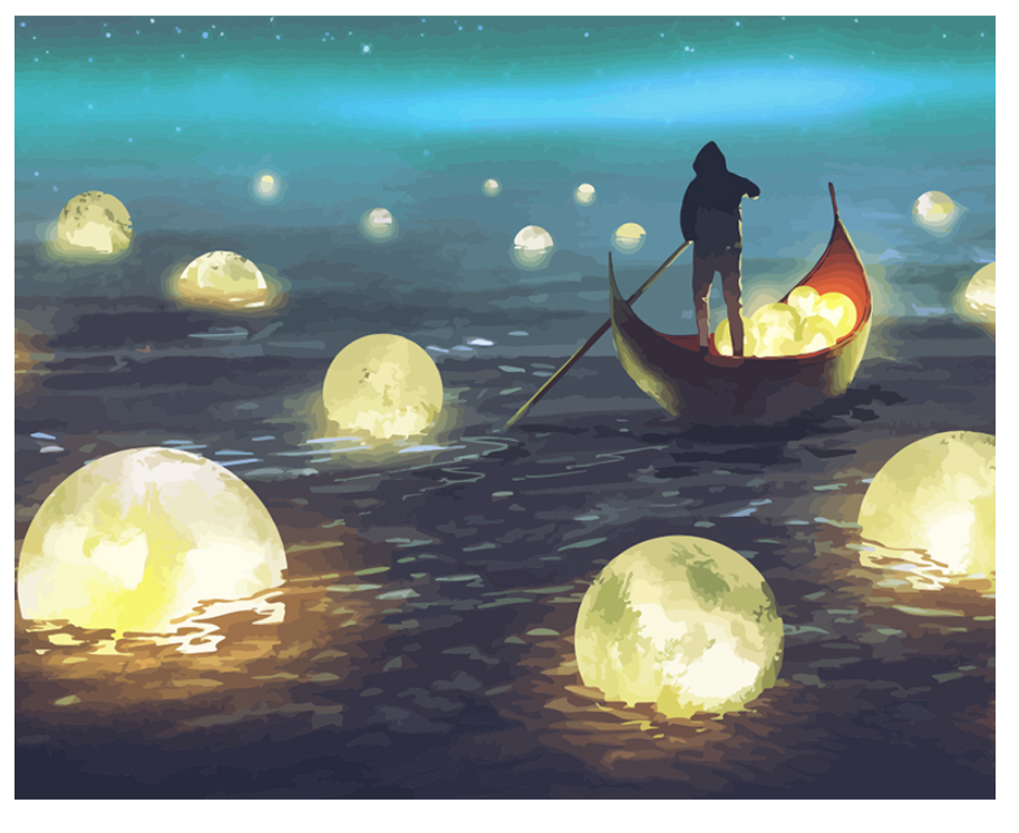 River of Light Paint by Numbers Kit
