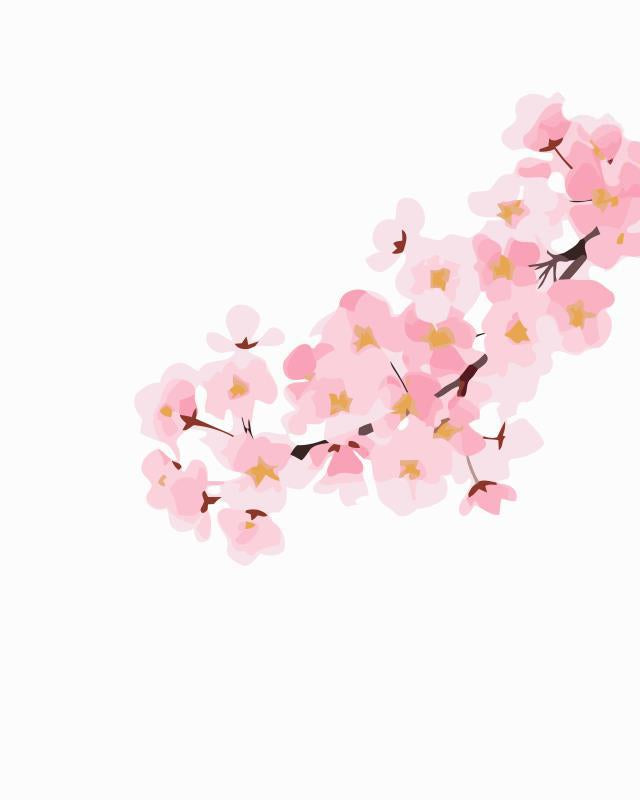 Plum Leaves Art