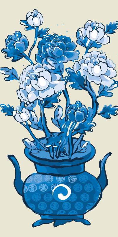 Easy Paint By Numbers Vase flowers