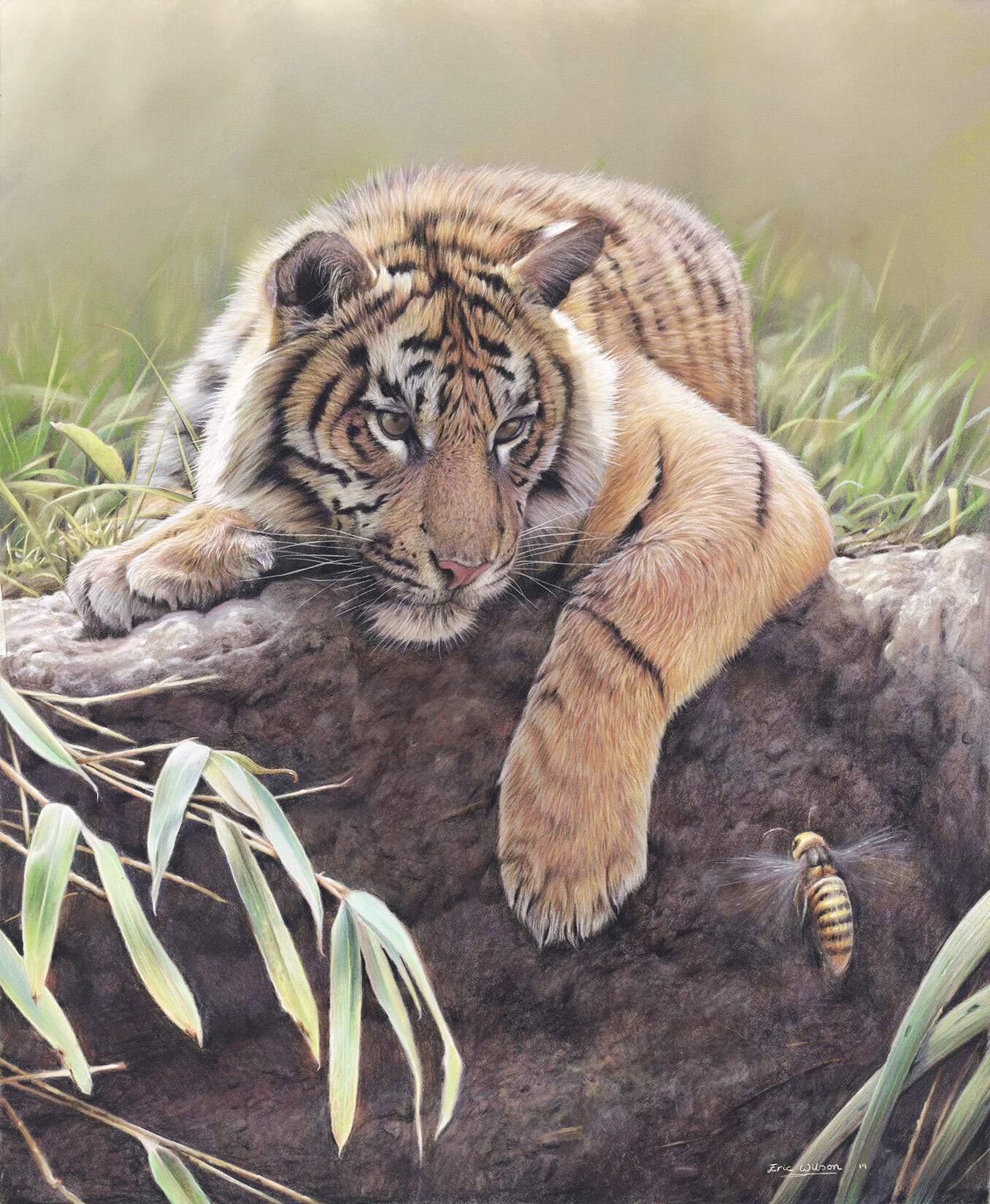 Brother Leopard Portrait - Art by Eric Wilson