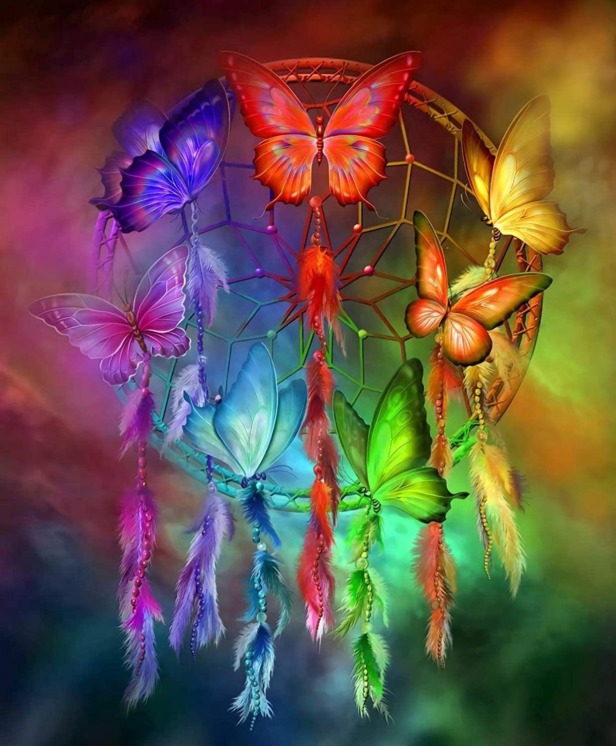 Butterfly Dream Catcher DIY Painting