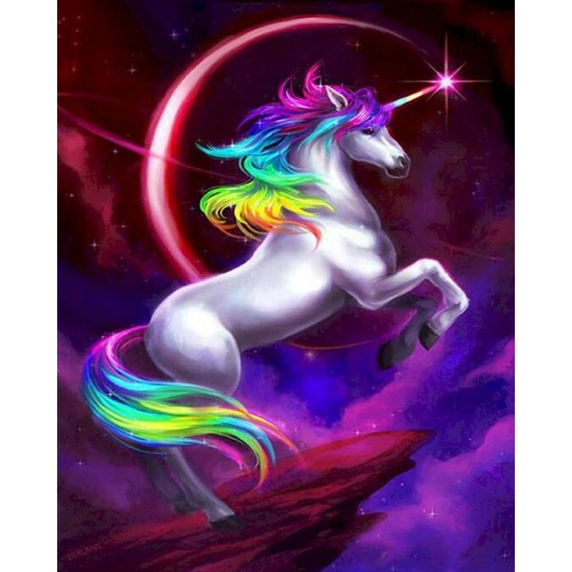 Colorful Unicorn - DIY Paint By Numbers