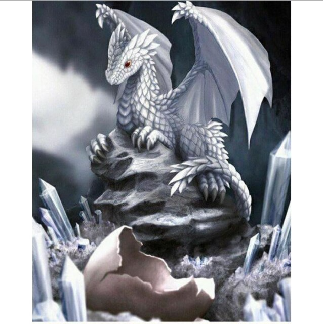 Crystal Dragon - Paint By Numbers
