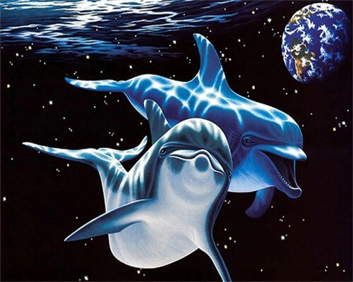 Cute Dolphins - PBN