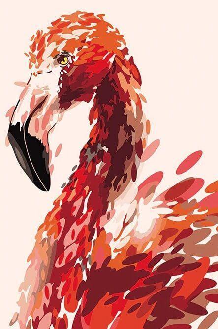 Flamingo Paint by Numbers Kit - All Paint by Numbers