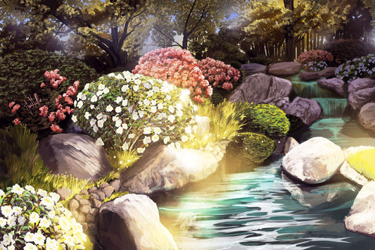 Friendship Garden - Art by Jean Guillet