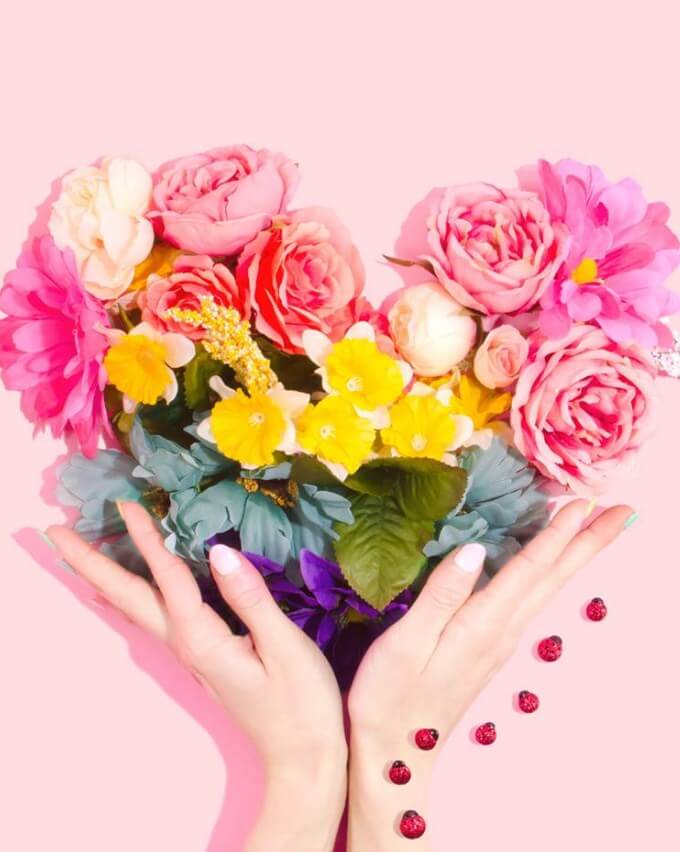 Heart of Flowers DIY Painting