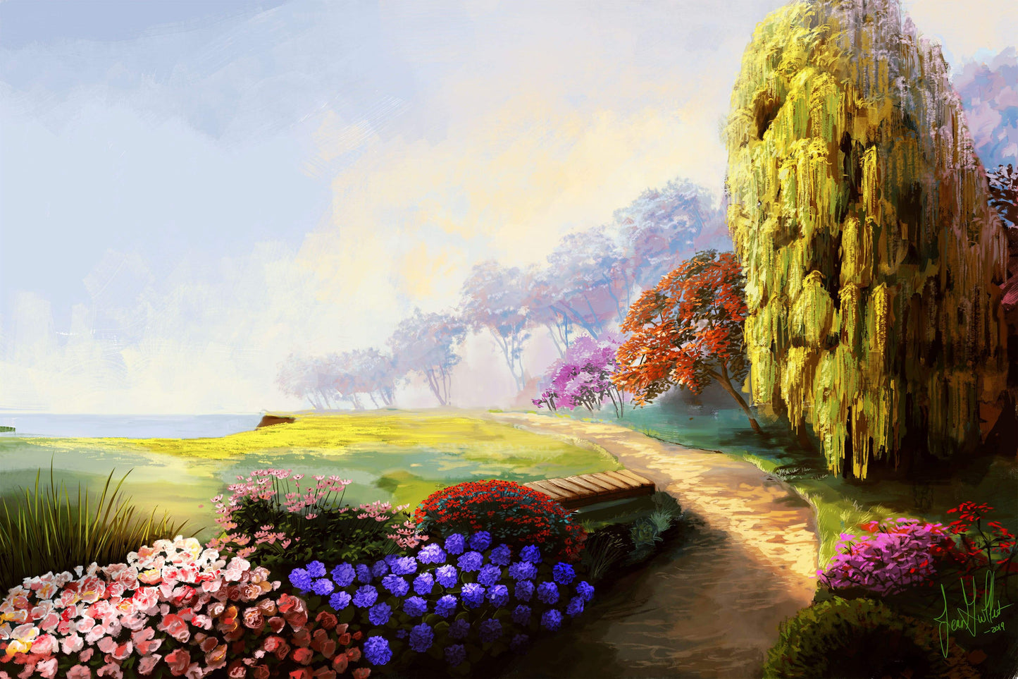 Mendocino Botanical Garden - Art by Jean Guillet