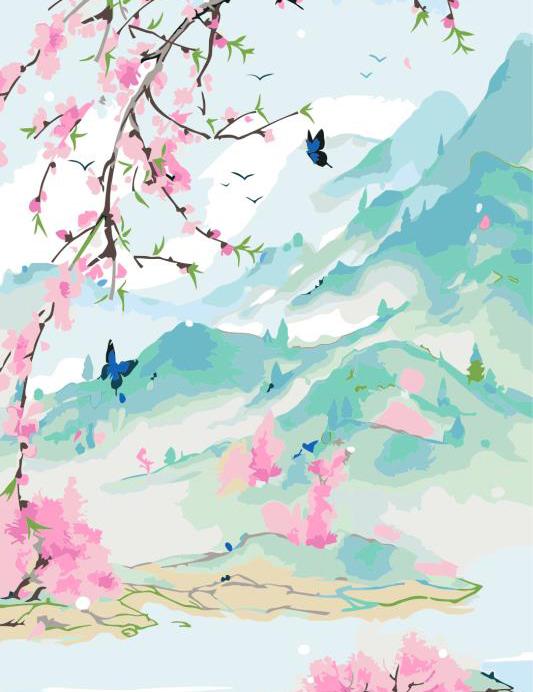 Bright colours and harmonious composition.