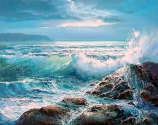 Ocean  Waves Painting Kit
