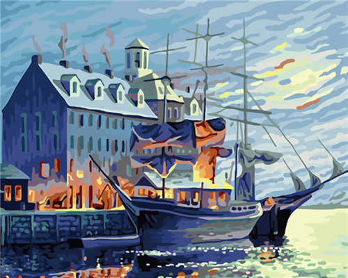 Vintage Ship- DIY Paint By Number