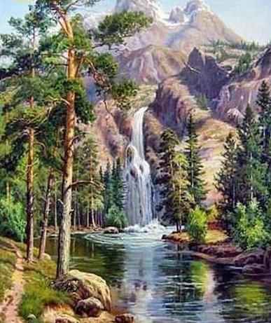 Waterfall Paint by Numbers Kit