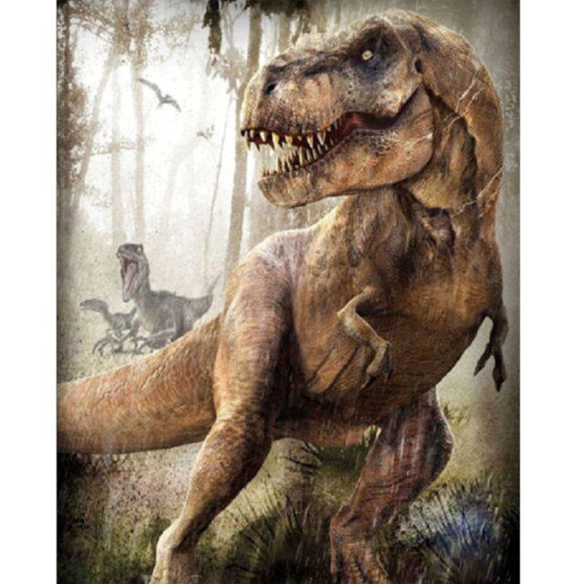 Wild Dinosaur - Paint By Numbers
