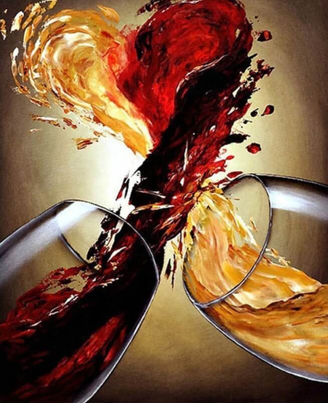 Wine Heart DIY Painting Kit
