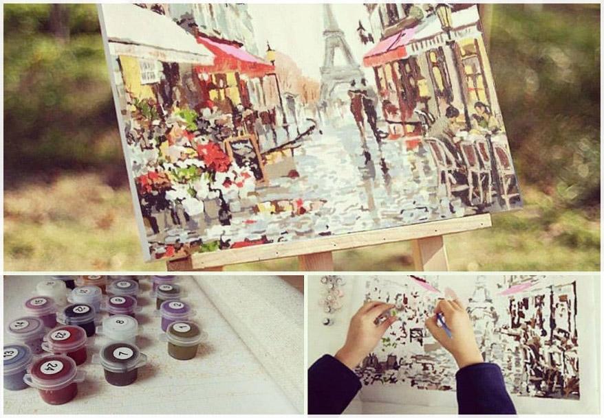 Beautiful Birds on Flowers - All Paint by numbers