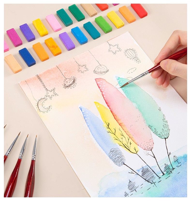 Fine Paint By Numbers Brushes - 6Pcs/Set