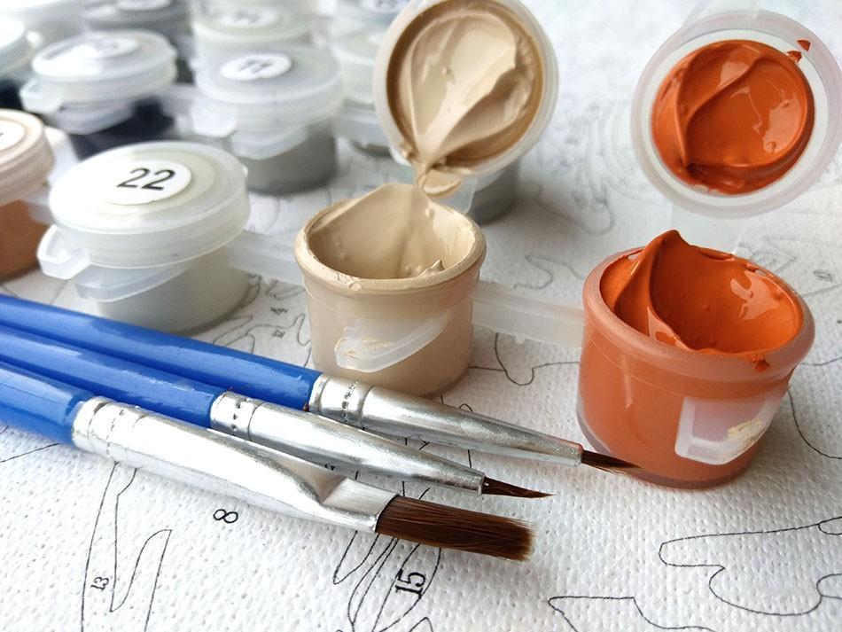 Eagles Painting by Numbers Kit - Flying Eagles - All Paint by numbers