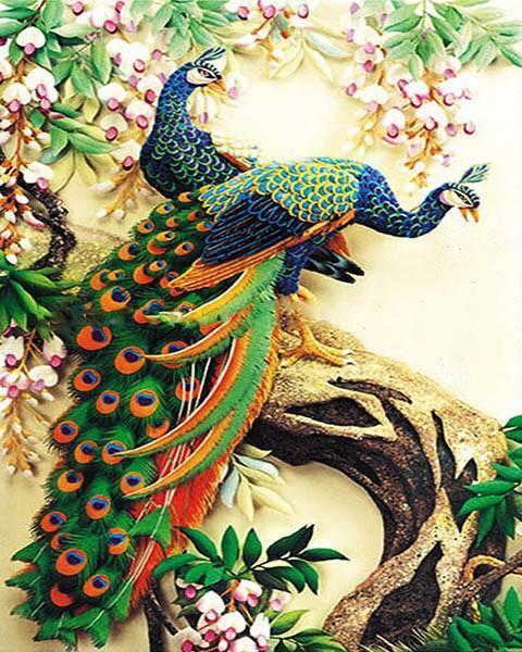 Majestic Peacock - All Paint by numbers
