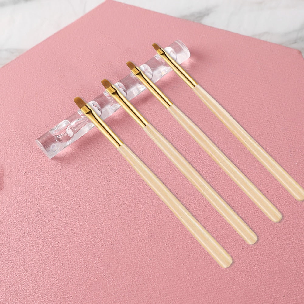 Transparent brushes holder