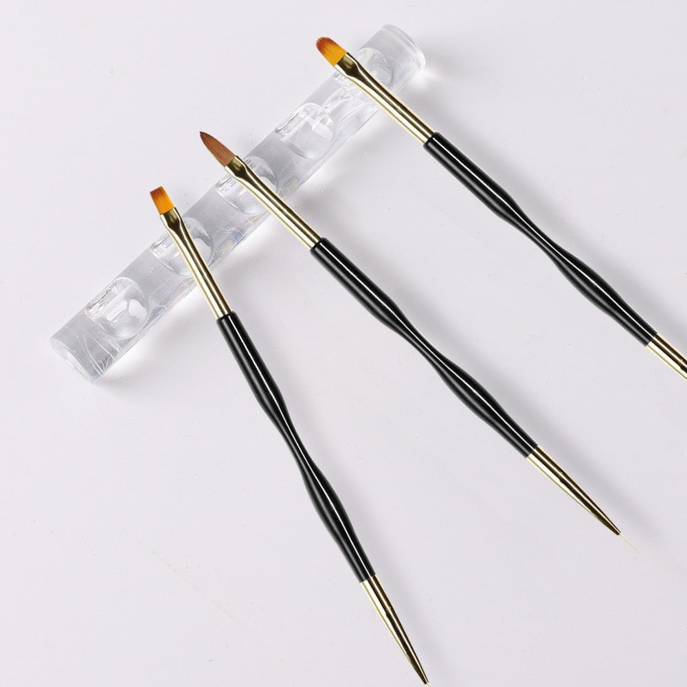 5 Grids Transparent paint Brush Holder