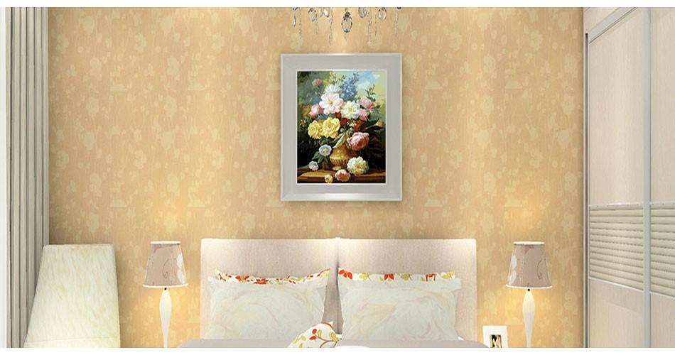 24 Framed and unframed Flowers Paintings - All Paint by numbers