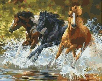 Framed Tigers, Horses, Wolves and Other Animal Paintings - All Paint by numbers