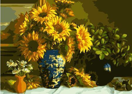 21 Beautiful Flowers Unframed and Framed Kits - All Paint by numbers
