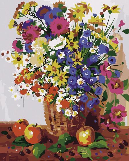 21 Beautiful Flowers Unframed and Framed Kits - All Paint by numbers