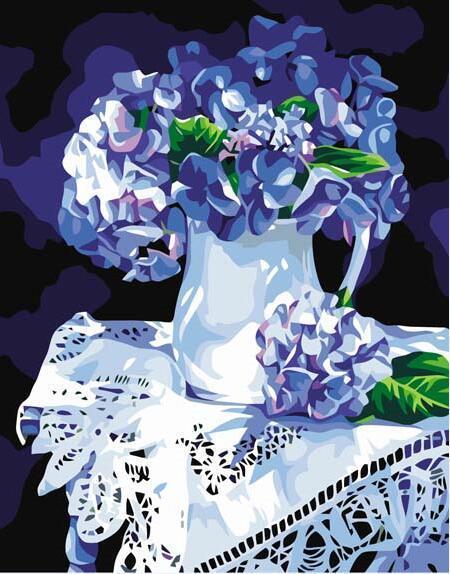 21 Beautiful Flowers Unframed and Framed Kits - All Paint by numbers