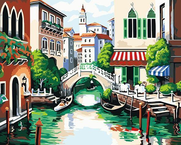 France Paris Eiffel Tower Painting in Numbers - All Paint by numbers