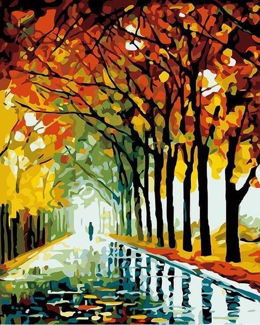 France Paris Eiffel Tower Painting in Numbers - All Paint by numbers