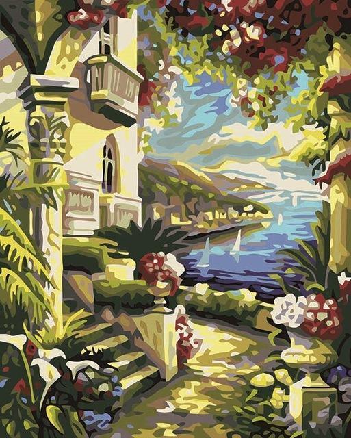 France Paris Eiffel Tower Painting in Numbers - All Paint by numbers