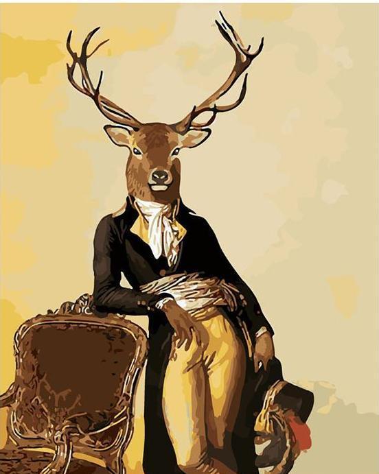 24 Deer Paint by 123 - Animals DIY Kits - All Paint by numbers