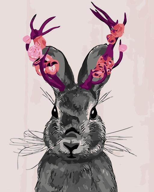 24 Deer Paint by 123 - Animals DIY Kits - All Paint by numbers