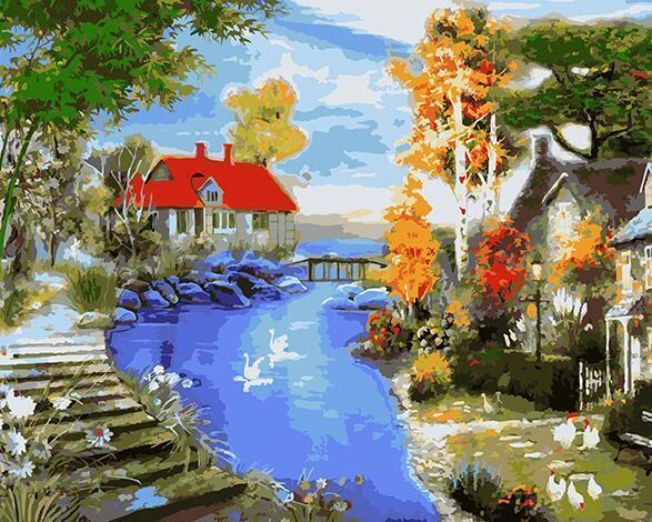 20+ Urban, Landscape, Rural Life Kits - All Paint by numbers