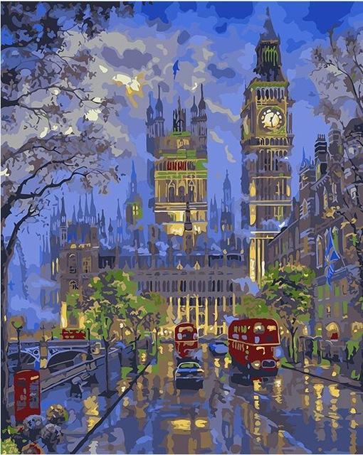 20+ Urban, Landscape, Rural Life Kits - All Paint by numbers