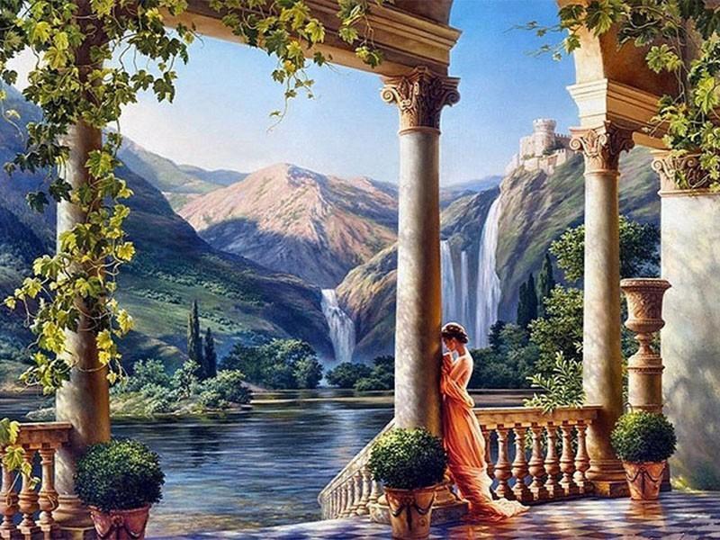 Princess in the Palace Painting - All Paint by numbers