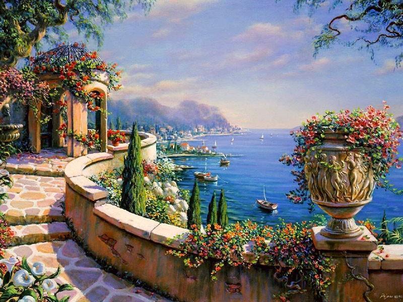 By the Sea Painting - All Paint by numbers