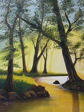 24 Framed Countryside and Other Paintings - All Paint by numbers