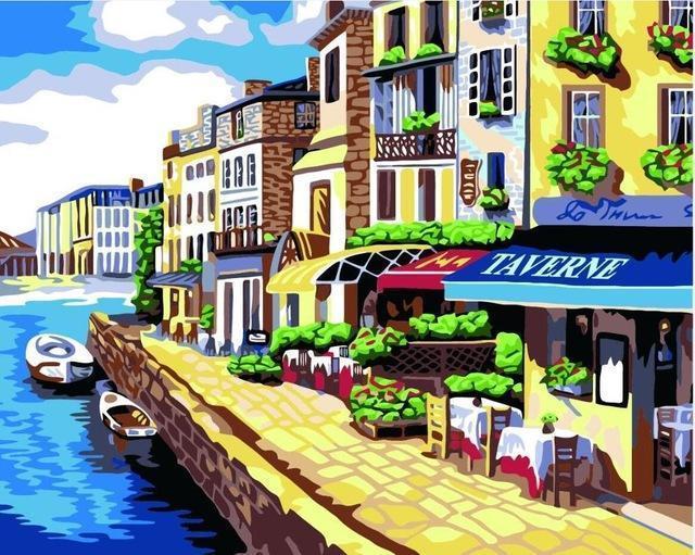 20+ Framed + Unframed Scenery Paintings - Paint by Numbers