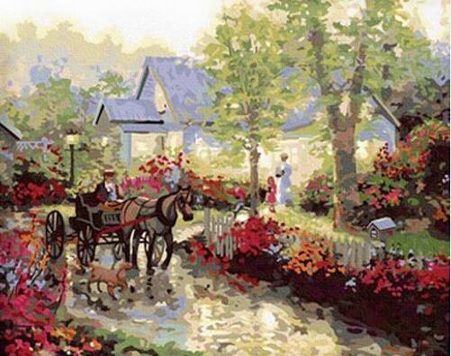 20+ Framed + Unframed Scenery Paintings - Paint by Numbers