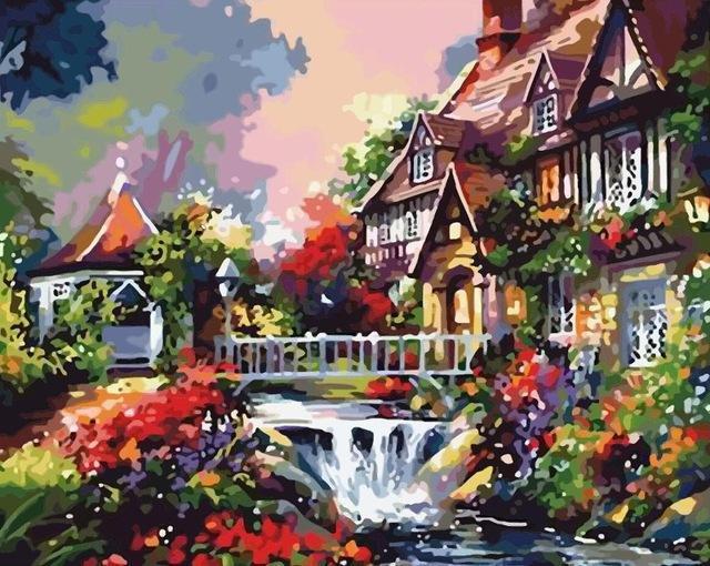 20+ Framed + Unframed Scenery Paintings - Paint by Numbers