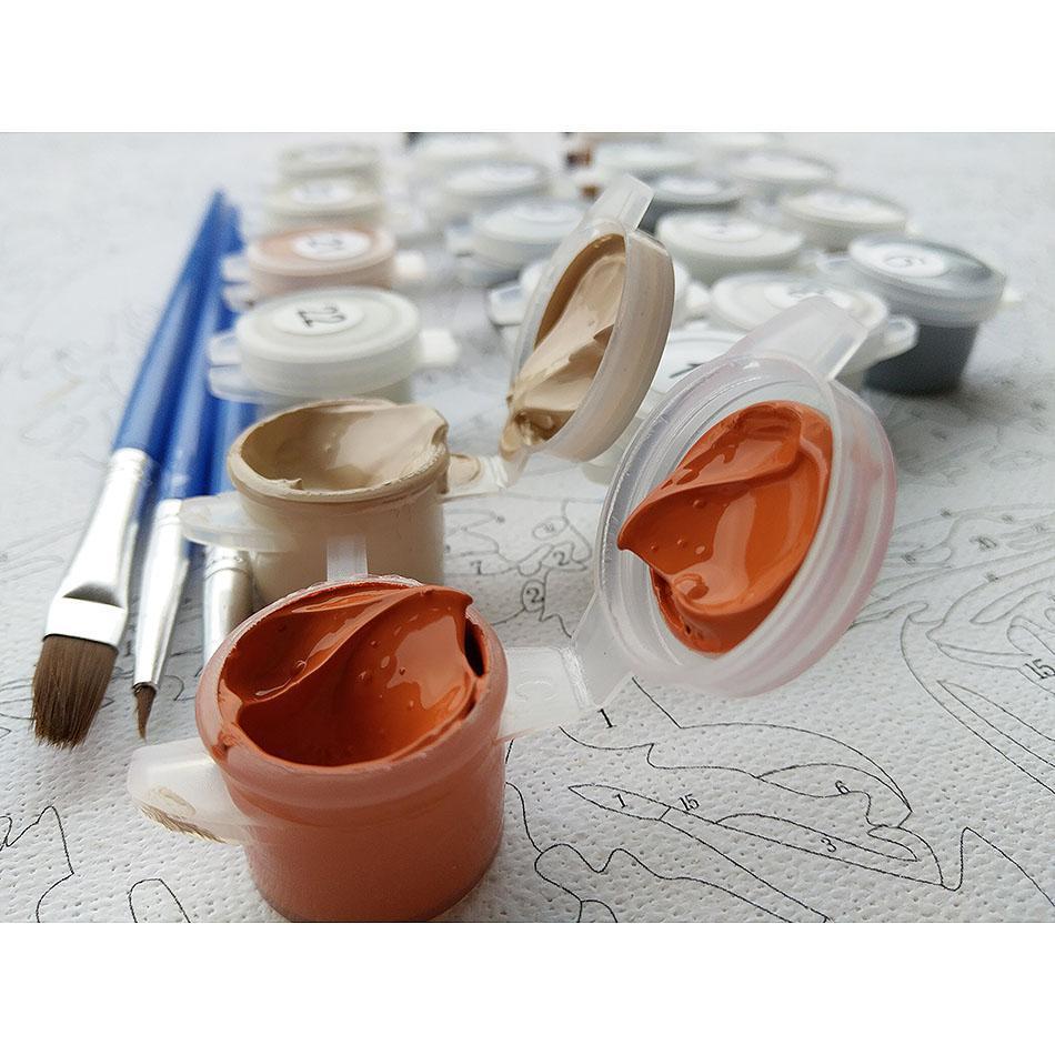 Beautiful Town Near the Ocean - All Paint by numbers