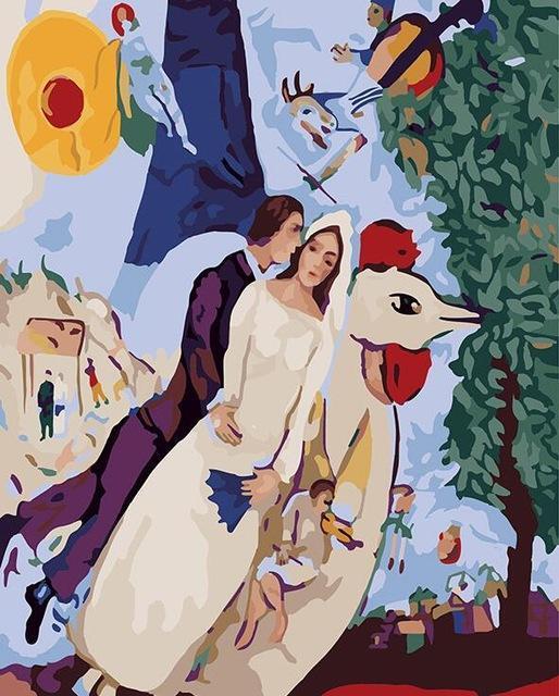 23 Artistic, Cartoons, Kids and People Paint by Number Kits - All Paint by numbers