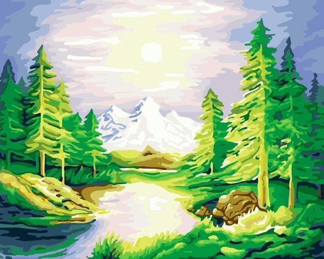 14 Stunning Nature and Places Paintings - Paint by Numbers