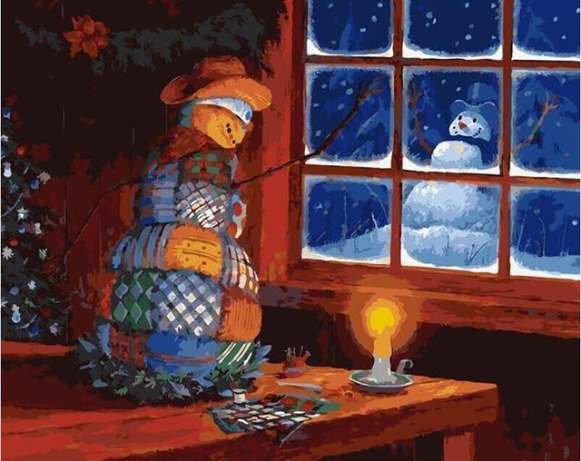 Christmas paint by numbers adults
