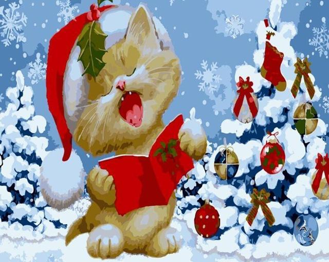 Christmas painting by number