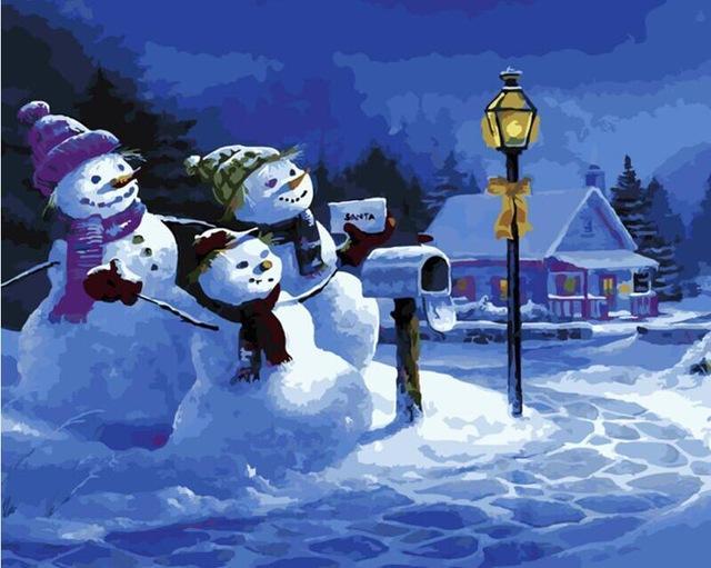 paint by numbers Christmas