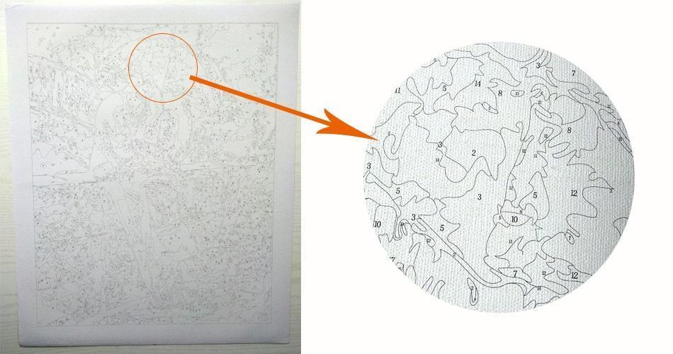 Colorful Dog Cartoon Painting - All Paint by numbers