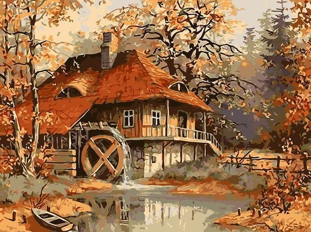 20+ Framed and UnFramed Countryside, Vintage, Old City Paintings - All Paint by numbers